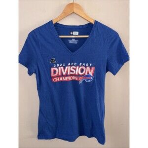 Buffalo Bills Women’s Blue 2021 AFC East Division Champions T-Shirt Size M